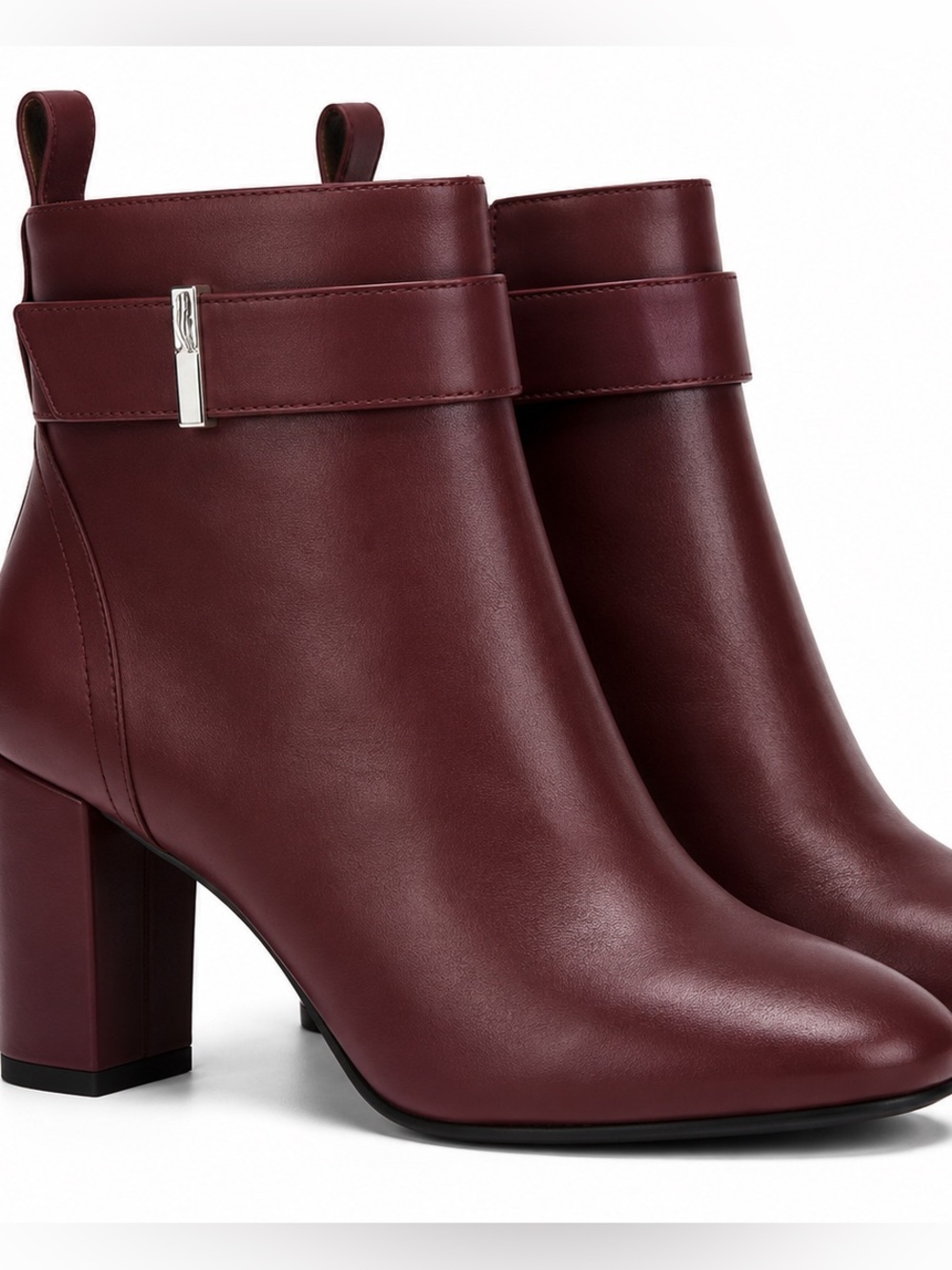 Longchamp Mahogany Leather Heeled Ankle Boot Bootie Heel $785